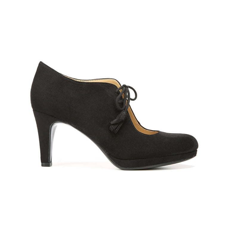 NATURALIZER Womens Black Cushioned Breathable Paxton Almond Toe