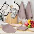 thumbnail image 7 of Smiry 100% Cotton Waffle Weave Kitchen Dish Cloths, Ultra Soft Absorbent Quick Drying Dish Towels, 12x12 Inches, 6-Pack, Brown, 7 of 7