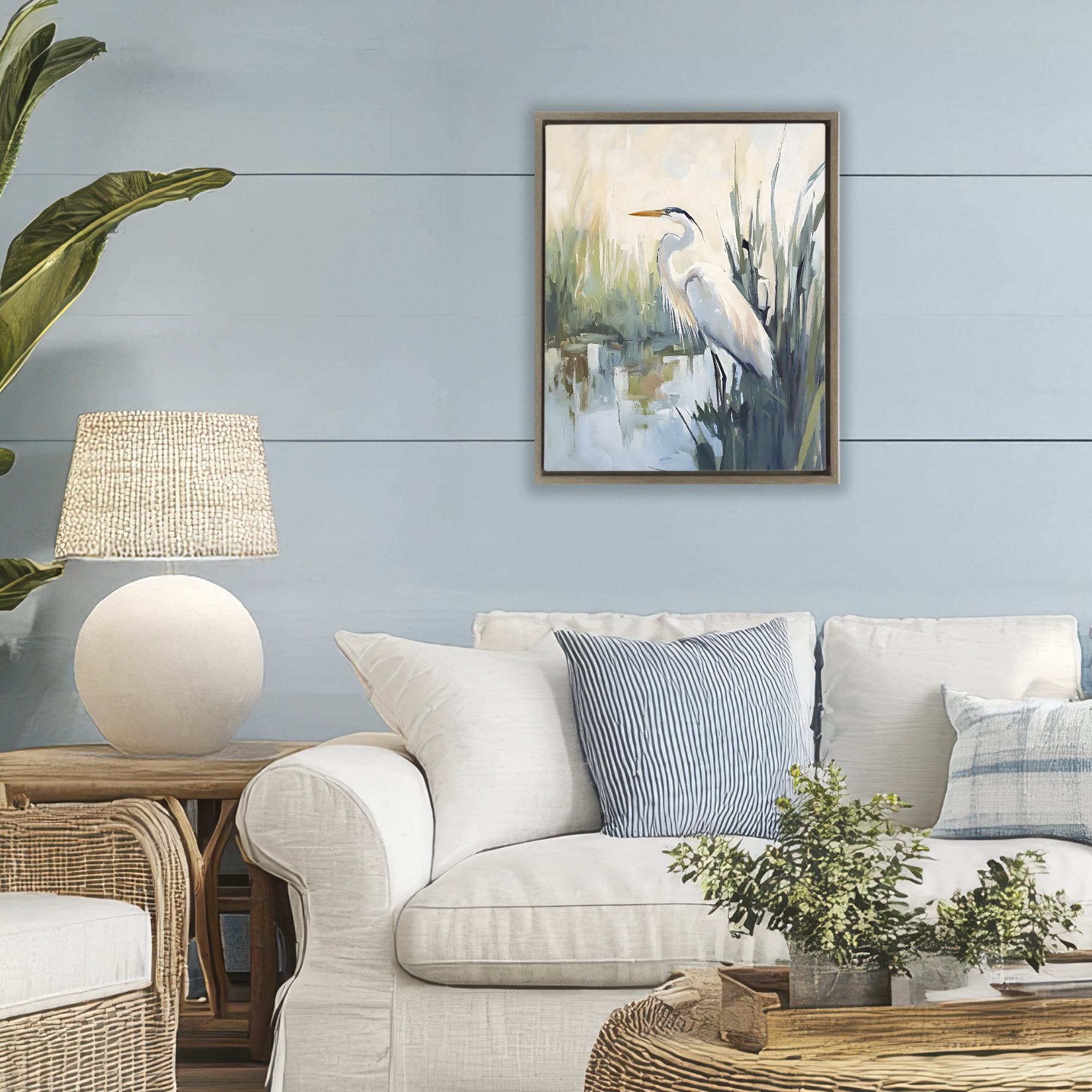Stupell Industries King Of The Marsh Brown Framed Floater Canvas Wall Art, design by Creative Studio