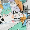 thumbnail image 2 of 3 PCS Cat Theme Quilt Bedspread Set Lightweight Bedding Set for Bedroom Decor, 2 of 10