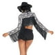 thumbnail image 3 of Carnaval Halloween Lady West Cowboy disfraz de vaquera 60s 70s Retro jipi borlas Top pantalones cortos Cosplay vestido de fiesta elegante, 3 of 5