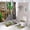 A6, variant on Waterfall Shower Curtain Sets, Natural Scenery White Wooden Window Waterproof Shower Curtain for Bathroom with Non Slip Rugs, Toilet Cover and Bath Mat, 12 Plastic Hooks (Window Waterfall)
