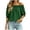 *Army Green, variant on Women's Off The Shoulder Ruffle 3/4 Puff Sleeve Blouse,Casual Loose Summer Solid Top Black,Women's Plus S