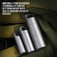 thumbnail image 3 of Small Travel Pill Case Titanium Waterproof Mini Pill Holder Pocket Pill Box Container for Outdoor, 3 of 8