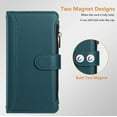 thumbnail image 4 of PU Leather Magnetic Snap Flip Zipper Strap Wallet Phone Case Fit for Samsung Galaxy A54 5G, 4 of 5