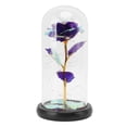 thumbnail image 2 of Flower Glass Dome Light, Romantic Beautiful LED Artificial Rose Glass Ornament Decorative Colorful Blue Practical  for Valentine's Day, 2 of 8
