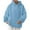 Sky Blue, variant on Fouhkni Hoodies for Women Oversized Fleece Lined Crewneck Sweatshirt Long Sleeve Cozy Pullover Tops