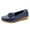 Dark Blue, variant on Vedolay Dressy Casual Shoes Women Women's Slip On Sneakers, Ladies Classic Travel Loafers,White 6.5