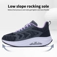 thumbnail image 4 of HuJAT Women's Plantar Fasciitis Relief Orthotic Sneakers, Arch Support Lightweight Lace-Up Walking Shoes Purplegery US 10, 4 of 7