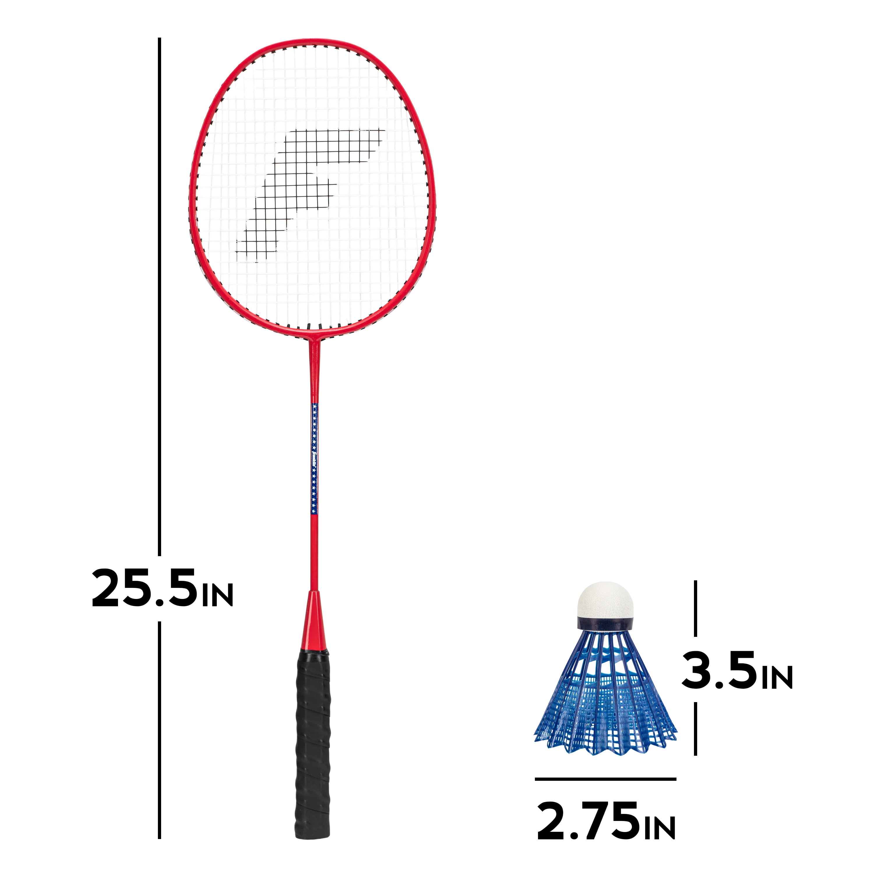 Franklin Sports Red, White and Blue 2 Player Badminton Racket Set