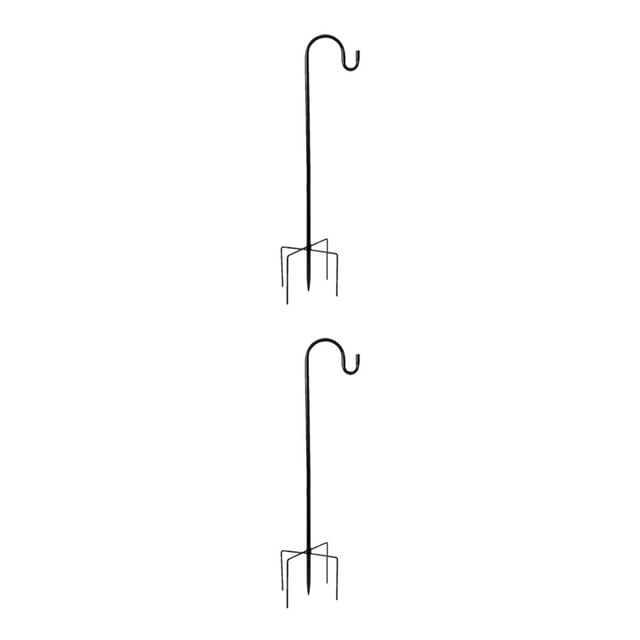 Wosthever Ganchos De Ladrón Viento Y Hierro Hermosos Ganchos De Pastores Jardín 2 Piezas Jardines Jardín Para Verduras Ladrón 1 96cm 1*96cm 2Conjunto