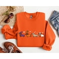 thumbnail image 2 of VibeNest Studio Unisex Cute Dachshund Halloween Witch Ghost Pumpkin Costume Crewneck Sweatshirt, 2 of 6