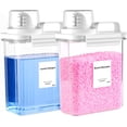 thumbnail image 1 of VOTLEVT 64 OZ Laundry Detergent Dispenser, Liquid Laundry Soap Dispenser, Fabric Softener Dispenser, Scent Booster/Laundry Powder Holder & Container, Laundry Room Organization and Storage, 2PACK, 1 of 6