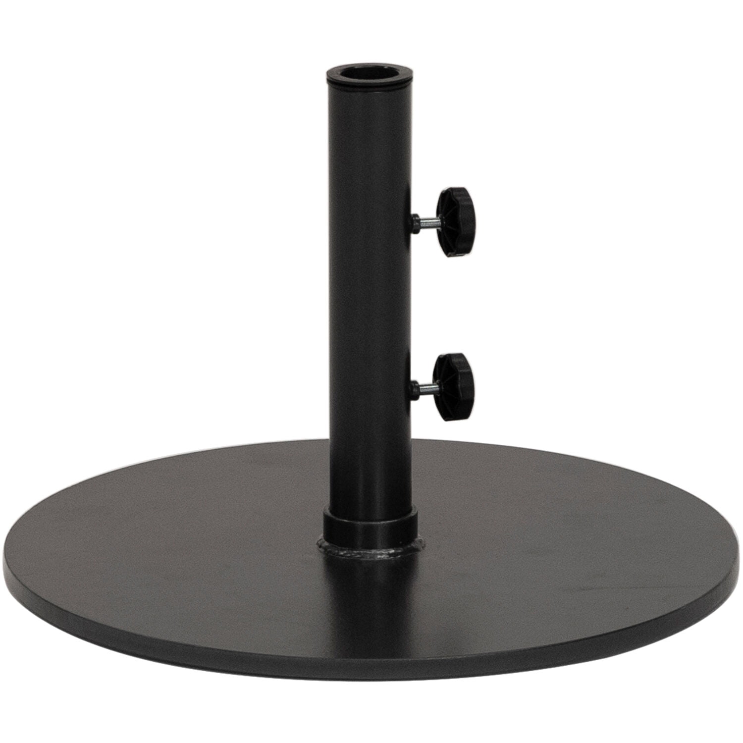 Hanover CommercialGrade Outdoor 50 lbs Black Round Aluminum Patio