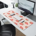 thumbnail image 2 of Superior 31.5x11.8 inch Keyboard & Mouse Pad - Non-Slip, Waterproof Gaming Mat with Exciting Summer Fruits Strawberry Leaves Pattern, 2 of 7