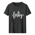 thumbnail image 3 of Camiseta de Manga Corta Impresa de Estilo Masculino, Tops Cortos para las Mujeres Pullover Casual Primavera Verano Uso Diario, 3 of 5