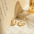 thumbnail image 4 of Leander Cubic Zirconia Huggie Earrings 14k Gold Plated Tiny Earrings Small Huggie Hoop Earrings Simple Lightweight Hoops Gift for Women, 4 of 5