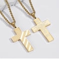 thumbnail image 7 of APSVO Gold Cross Necklaces for Men Boys American Flag Pendant Chain Catholic Christian Religious Birthday First Communion Graduation Fathers Day Jewelry Gifts Teen Him Dad Son Adults Kids Age Ideas, 7 of 7