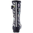 thumbnail image 3 of Joules Women's Molly Welly Navy Leopard Size 8 Mid Height Rain Boot (Navy Leopard, 8), 3 of 7