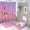 style-1174, variant on Shower Curtain 4 Piece Set Flock of Birds Flying on Sunset Non-Slip Rugs And Toilet Mat Lid Rug Accessories Sunset Scenery Shower Curtain with 12 Hooks for Bathroom Decor 72inch X 72inch