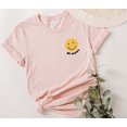 thumbnail image 2 of BE HAPPY SMILEY FACE Graphic Short sleeve T-Shirt, 2 of 5