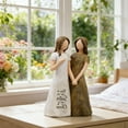thumbnail image 4 of YaoZQ Yellow Joyful Friend Statue, 5.7 in Resin Sister Figurine Gift for Women, Happy Friendship Art Ornament for Living Room Bedroom Decor, 4 of 5