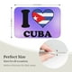 thumbnail image 3 of Alfombra de baño antideslizante supersuave con la bandera cubana I Love Cuba para baño, cocina, dormitorio, hogar, 15,75 x 23,62 pulgadas, 3 of 6