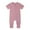 Hot Pink, variant on WERYOUNG Girls Boys Jumpsuit Summer Unisex Soft Solid Color Zipper Round Neck Short Sleeve Jumpsuit Baby Sweet Daily Wear Sleepwear Onesie,Beige,6-12 Months