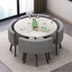 thumbnail image 3 of Simple Dining Table Set Casual Reception Office Coffee Table 4 Chairs Dining Room Table And Chair Mesa Living Room Furniture HY My Lux Decor Round, 3 of 19