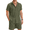 Army Green, variant on Men's White Linen Suits Sets Beach Wear Clothes Short Sets Outfits 2 Piece