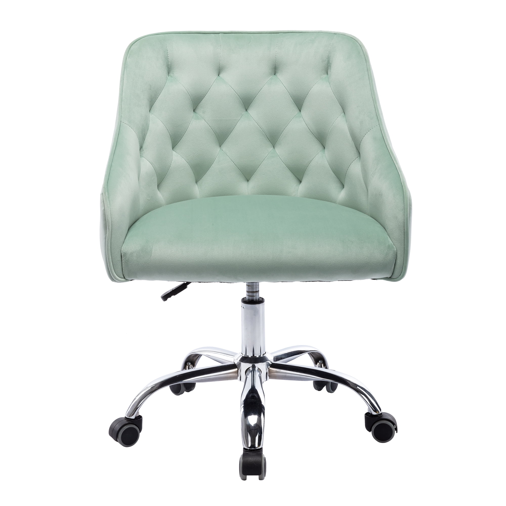 Swivel Home Office Chair, Modern Velvet Tufted Upholstered Swivel Shell