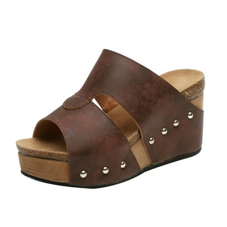 

adviicd Croc Sandals Women s Listilla Espadrille Wedge Sandal
