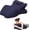 Navy Blue, variant on Memory Foam Wedge Pillow Prone For Sleeping Reading Bed Support & Sitting Up Ideal Massage With Removable Cover