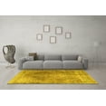 thumbnail image 3 of Ahgly Company Machine Washable Indoor Rectangle Persian Yellow Traditional Area Rugs, 7' x 9', 3 of 4