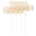 thumbnail image 4 of Toyvian 4Pcs Faux Ginkgo Stems Golden Artificial Leaves for Vase Decor, 4 of 8
