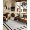 thumbnail image 3 of Indoor Outdoor Rug 5x8, Reversible, Loloi Easton Onyx / Ivory (5'3" x 7'6"), 3 of 7