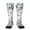 2 Black-2, variant on Indigo Tie Dye Pattern Women’s Knee High Crew Socks,Trouser Socks Comfortable, Breathable, Moisture-Wicking and Soft