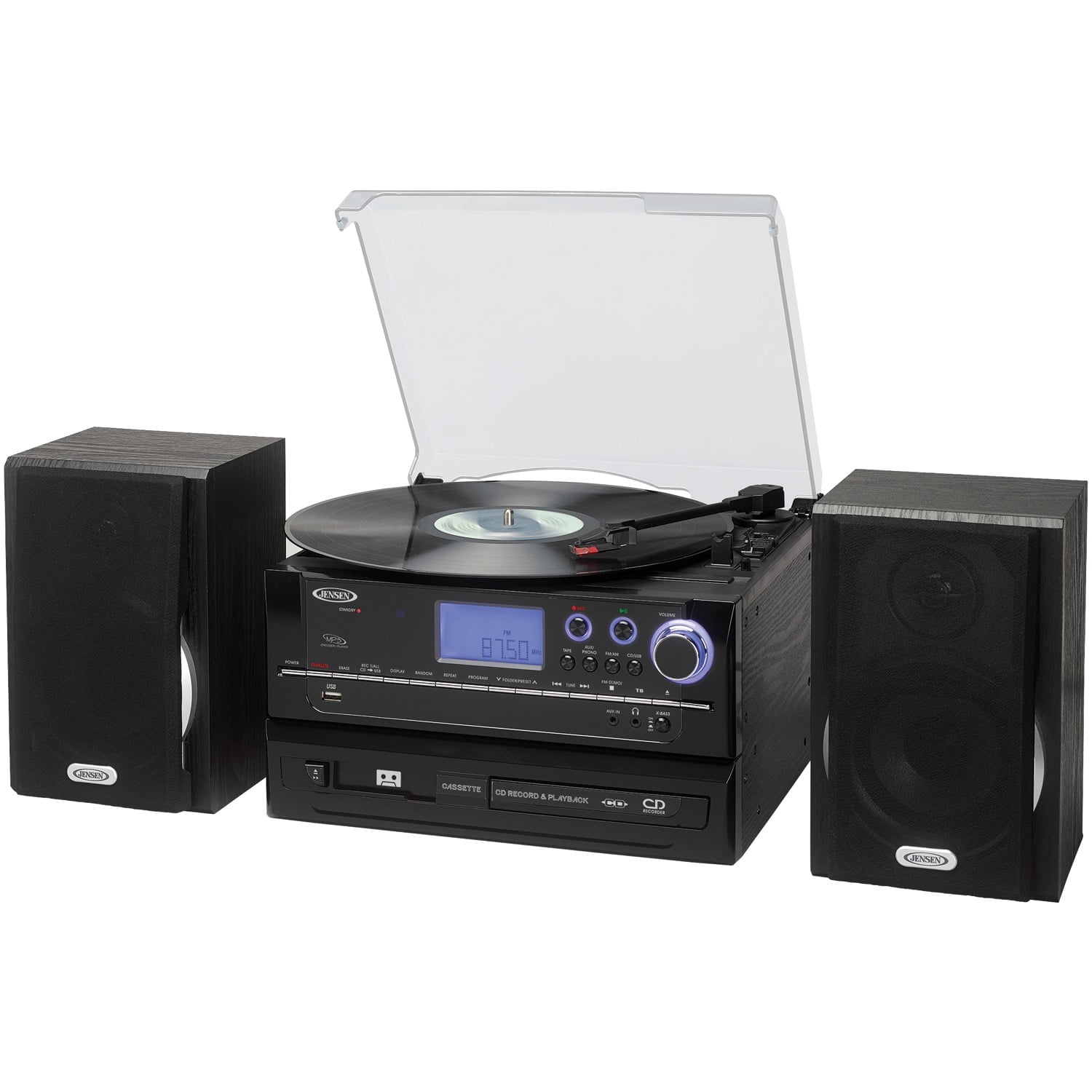 Supersonic SC-8002TR Professional 3-speed Turntable System With