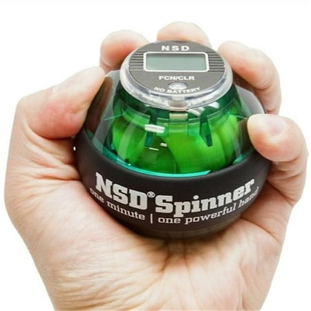 NSD Power PB-688C Green NSD Power Winners Spinner Gyroscopic Wrist and Forearm Exerciser Featuring Digital LCD