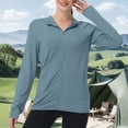 thumbnail image 7 of hoksml Women's Lightweight Hooded Jacket, Full Zip Long Sleeve Cover Up with Thumb Holes and Pockets, Casual Outdoor Top, 7 of 7