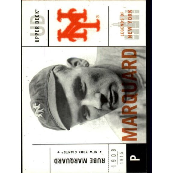 2001 Upper Deck Legends of NY #30 Rube Marquard MLB Baseball Trading Card