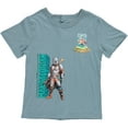 thumbnail image 2 of STAR WARS Boys Adaptive T-Shirt & Cargo Sweatpants Set, Mandalorian Clothing Little and Big Boys Sizes, Venice Teal, Small, 2 of 9