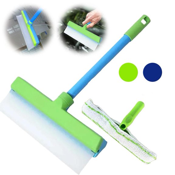 Flexible Use T Bar Silicone Glass Cleaning Water With Handle Telescopic Cleaning Rod Microfiber F0h9 Mop Squeegee