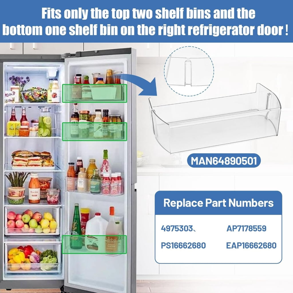 Miiottaa Multifunctional Replacement Fridge Drawers Door Rack Suitable for Efficient Food