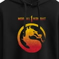 thumbnail image 3 of Mortal Kombat - Mk 1 Logo Vintage - Juniors Cropped Pullover Hoodie, 3 of 5
