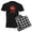 With Checker Pant, variant on CafePress - A Product Of Alaska Pajamas - Men's Dark Loose Fit Cotton Pajama Set