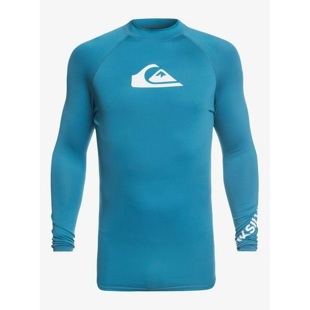 Playera Quiksilver Hombre All Time LS UPF 50 Rashguard Azul EQYWR03137BPJ0