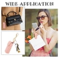 thumbnail image 6 of 2pcs Chapstick Keychain Holder 6 Inch PU Leather Lipstick Organizer Holder with Keychain Mini Lip Balm Travel Storage Case Portable Snap-On Lip Balm Sleeves for Women Gift Pink DIY Making, 6 of 9