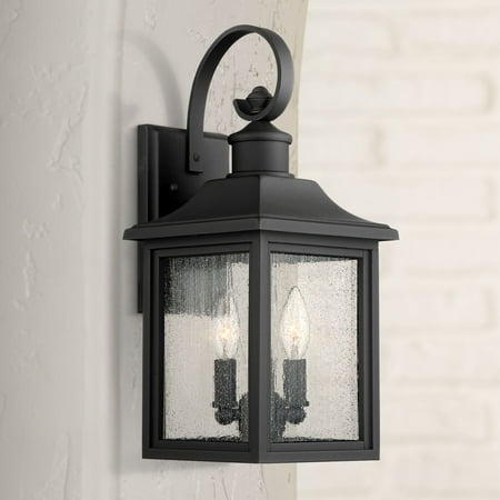 John Timberland Outdoor Wall Light Fixture Black Steel 17 3 4 Clear Seedy Gl Lantern For Exterior House Porch Patio Deck John Timberland Outdoor Wall Light Fixture Black Steel 17 3 4 Clear Seedy Gl Lantern For Exterior House Porch Patio Deck
