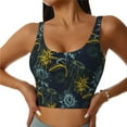 thumbnail image 2 of Lsque Sunflowers Printed Women'S Sports Bra, Compression, Moisture Wicking, High-Impact Sports Bra For Women,Supportive sports bra-XX-Large, 2 of 9